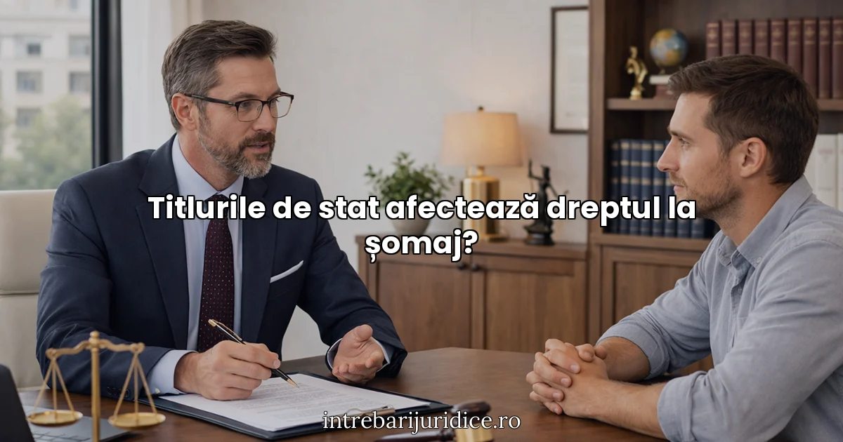 Titlurile de stat afectează dreptul la șomaj?