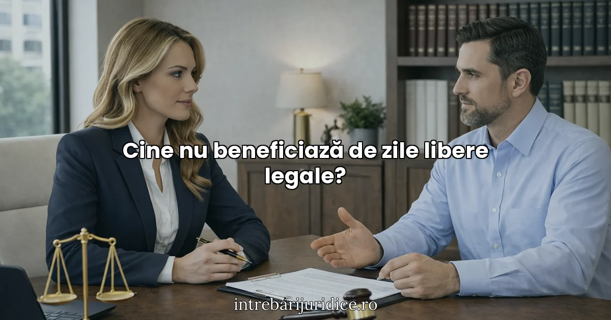Cine nu beneficiază de zile libere legale?