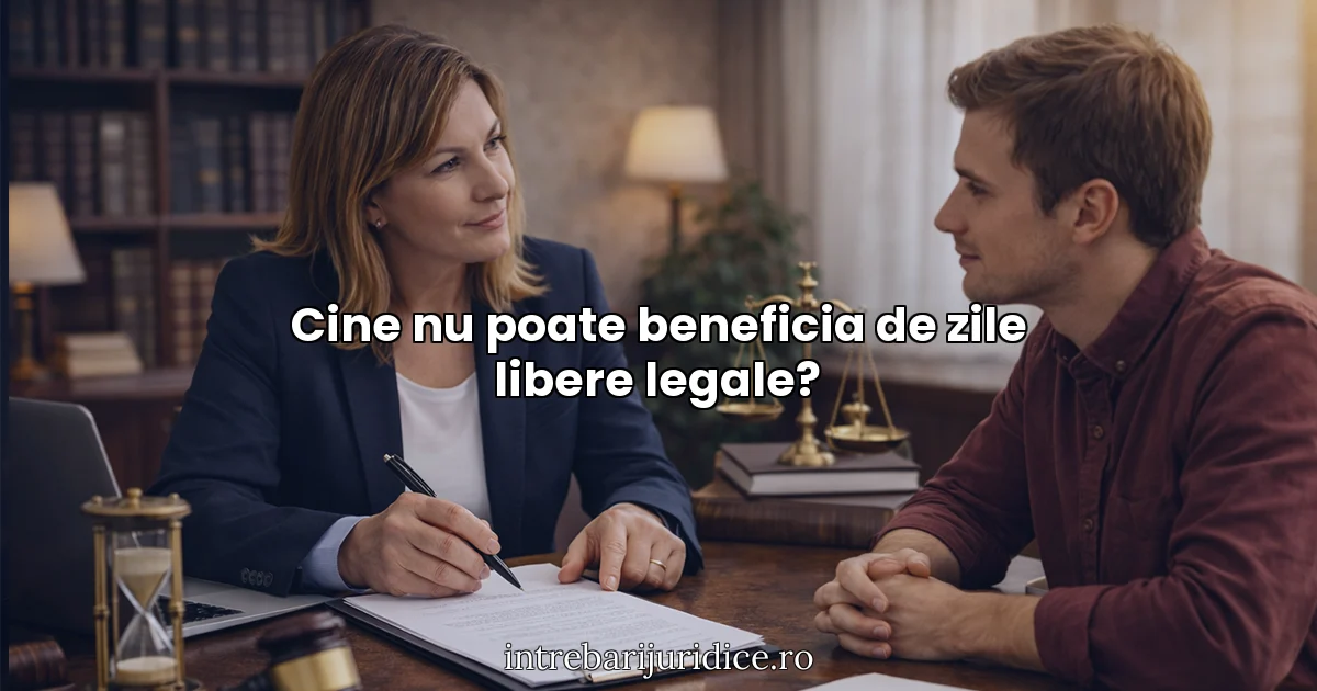 Cine nu poate beneficia de zile libere legale?